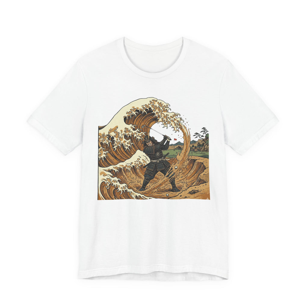 Bunkered Golf T-Shirt | Samurai Great Wave Bunker Tee | Golf Legend Series | Wild Green Golf