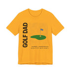Golf Dad Topographic T-Shirt | Modern Fairway Map Design | Wild Green Golf