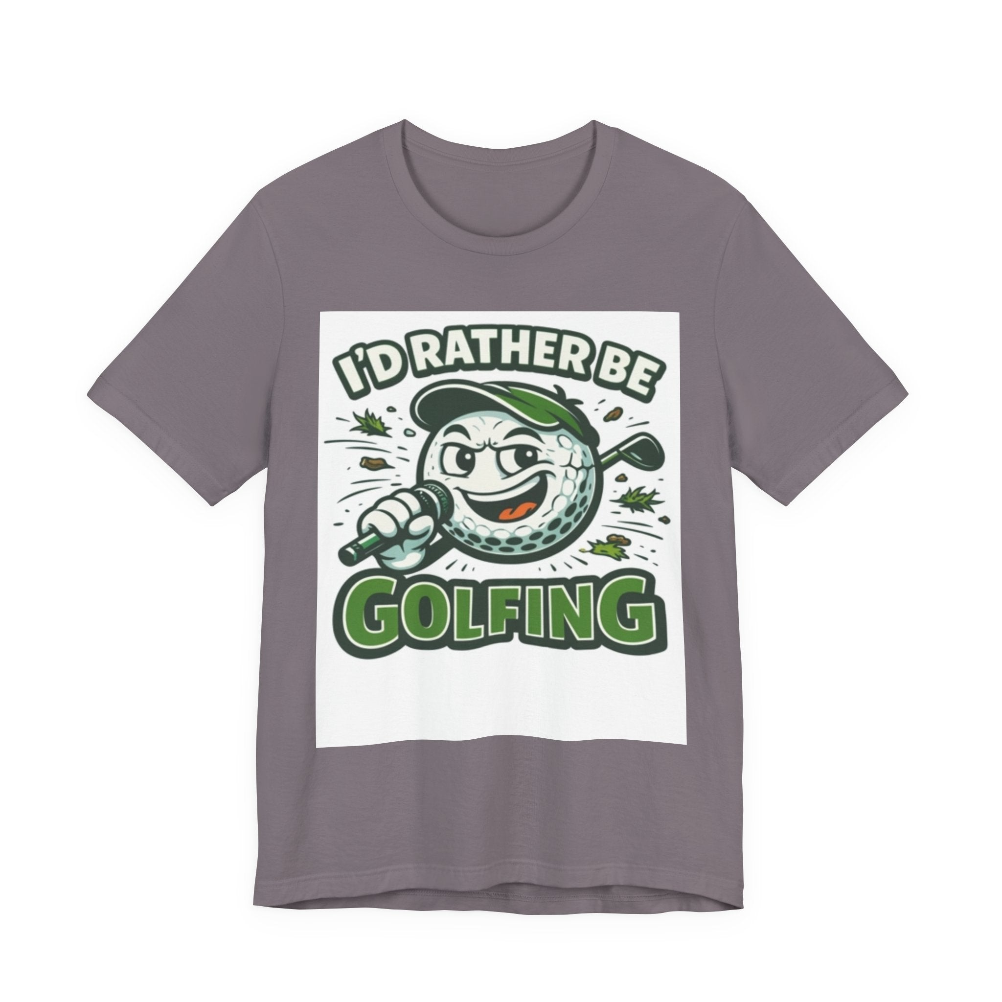 I'd Rather Be Golfing Graphic T-Shirt | Golf Lover Tee | Funny Golf Gift