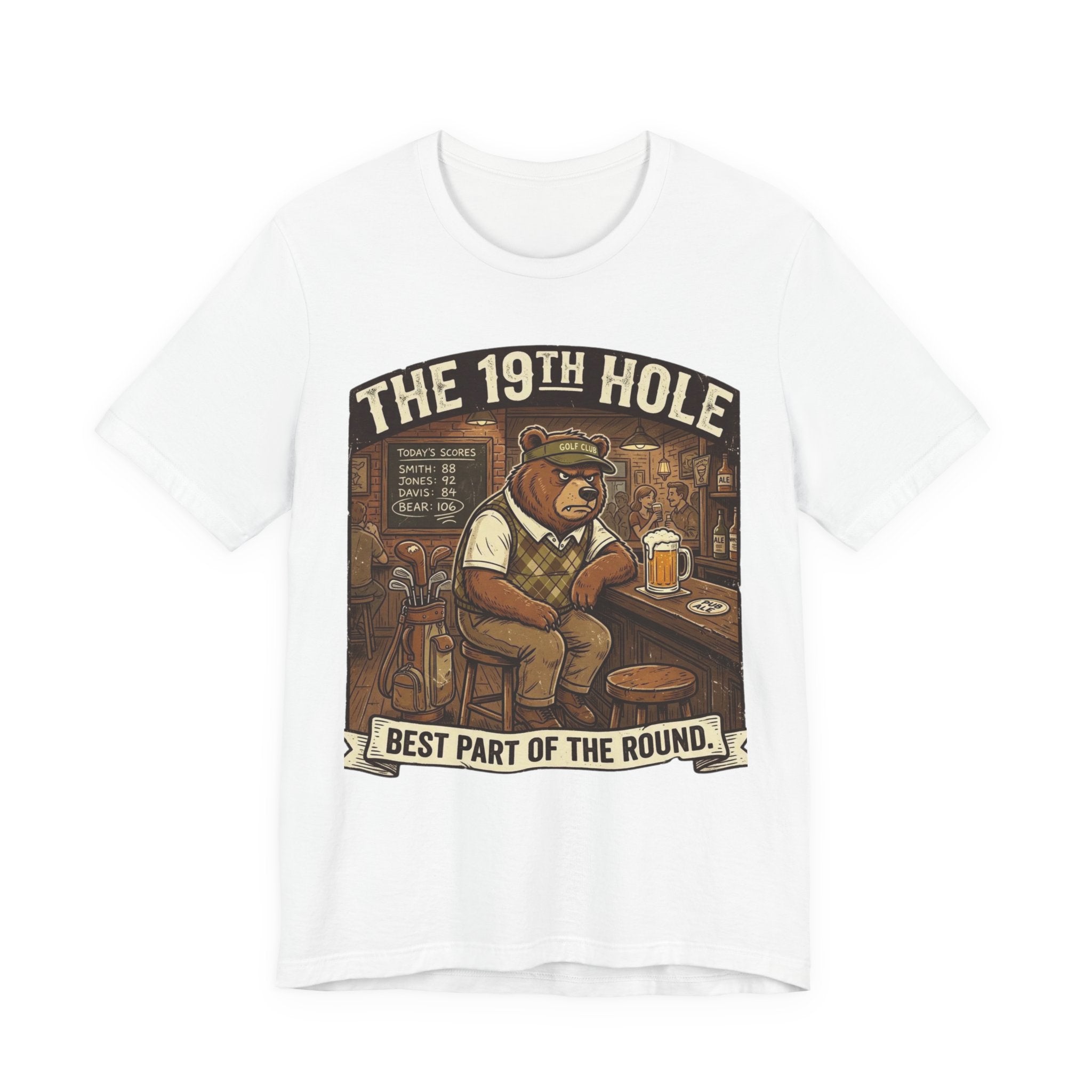 The 19th Hole Funny Golf T-Shirt | Golf Bar Humor | Golfer Gift Tee
