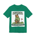 Golf Bear T-Shirt | The Fine Art of Putting May Cause Hibernation | Funny Golf Gift