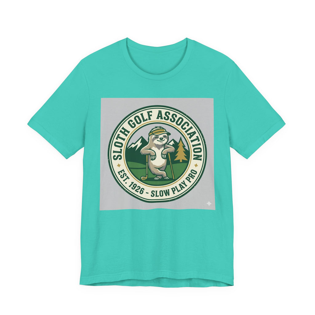 Sloth Golf Association Funny Golf T-Shirt | Slow Play Humor | Golfer Gift Tee