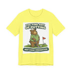 Golf Bear T-Shirt | The Fine Art of Putting May Cause Hibernation | Funny Golf Gift