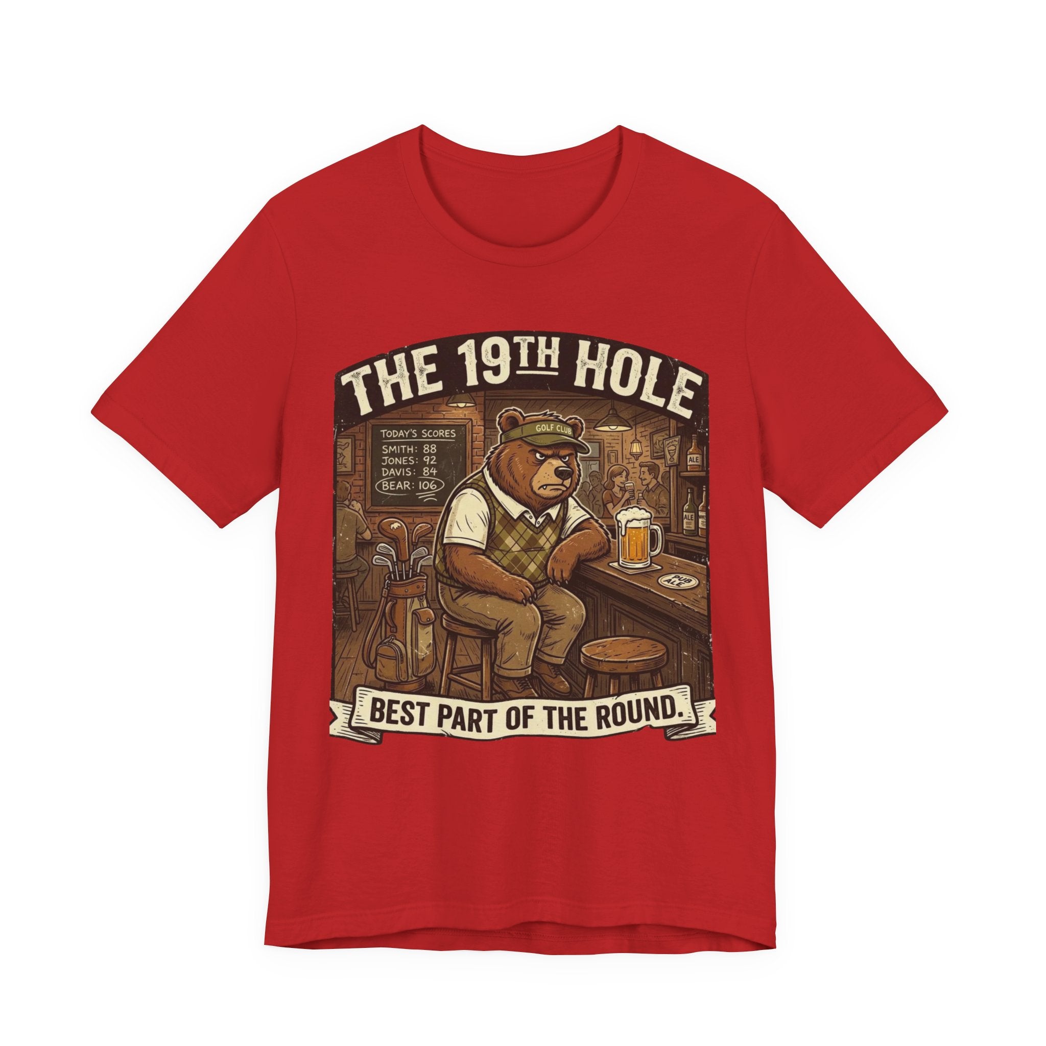 The 19th Hole Funny Golf T-Shirt | Golf Bar Humor | Golfer Gift Tee