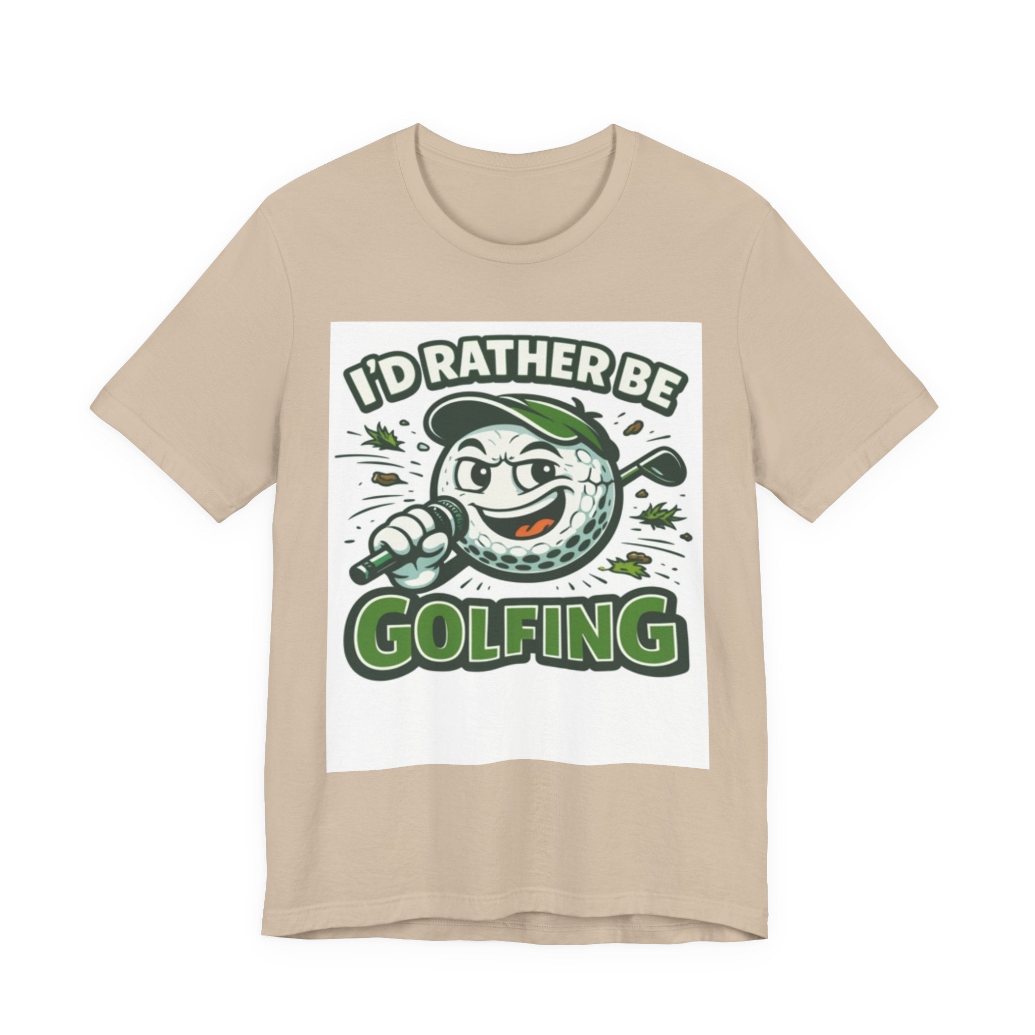 I'd Rather Be Golfing Graphic T-Shirt | Golf Lover Tee | Funny Golf Gift