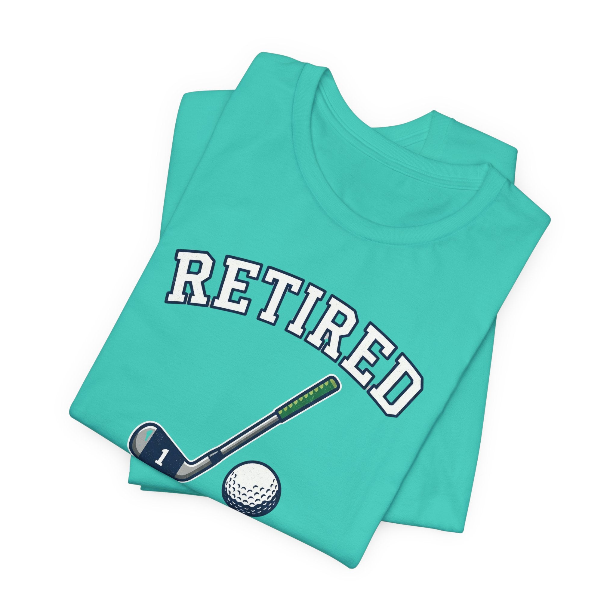 Retired Clubhouse Permanent Resident Golf T-Shirt | Funny Retirement Tee | Wild Green Golf