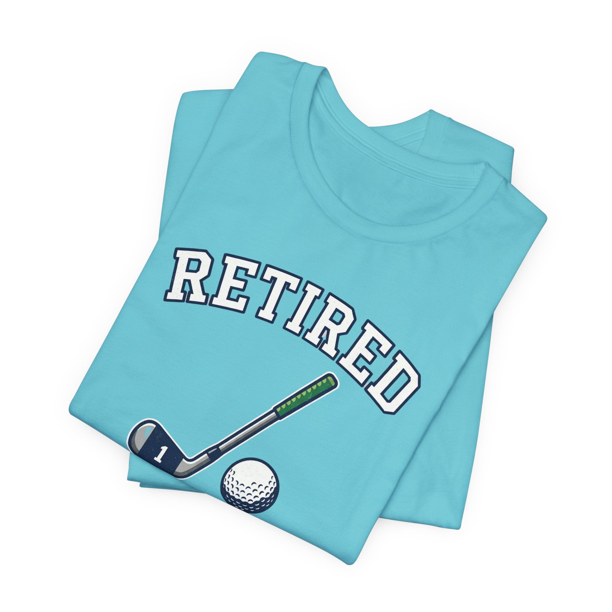 Retired Clubhouse Permanent Resident Golf T-Shirt | Funny Retirement Tee | Wild Green Golf