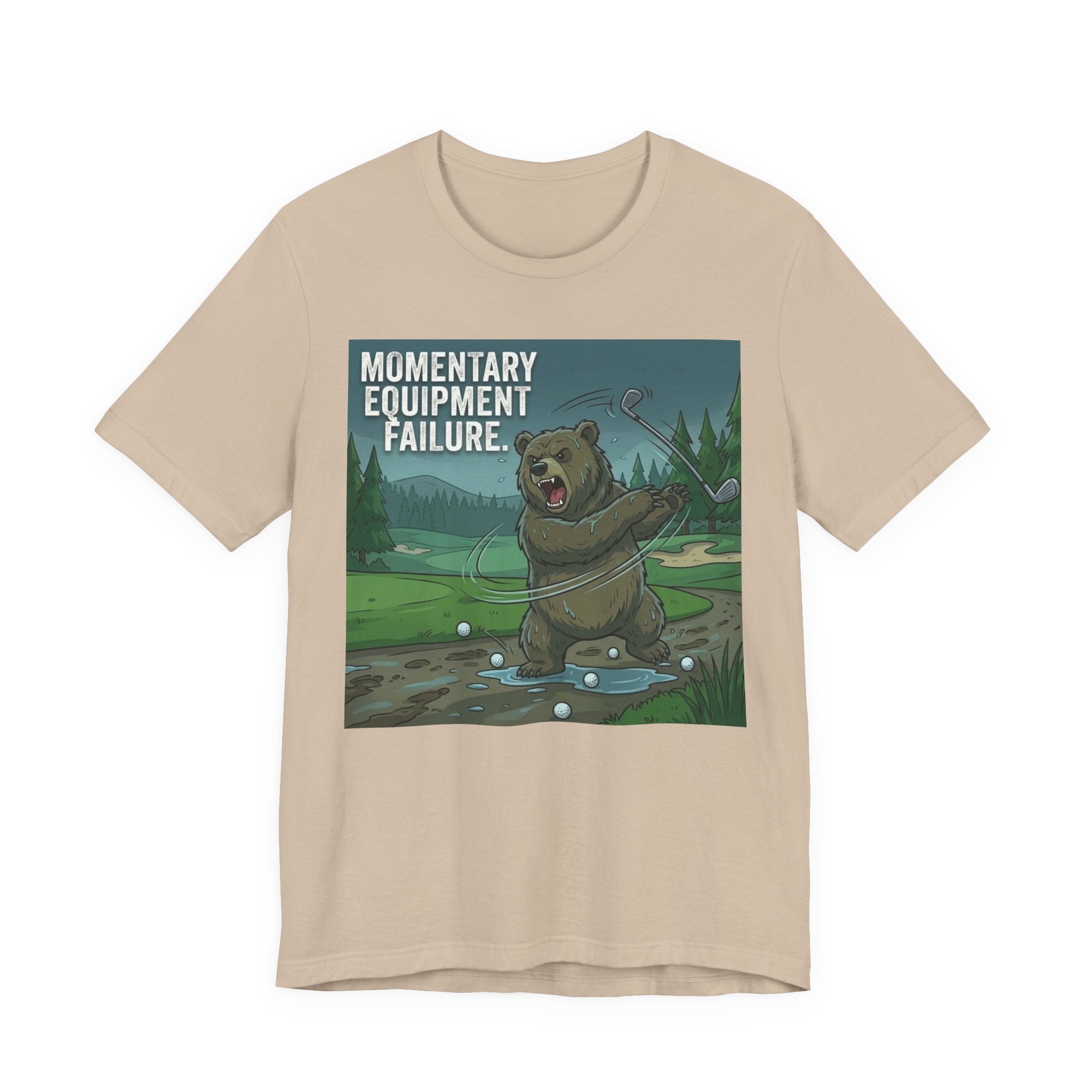 Momentary Equipment Failure Funny Golf T-Shirt | Golf Club Throwing Humor | Golfer Gift Tee