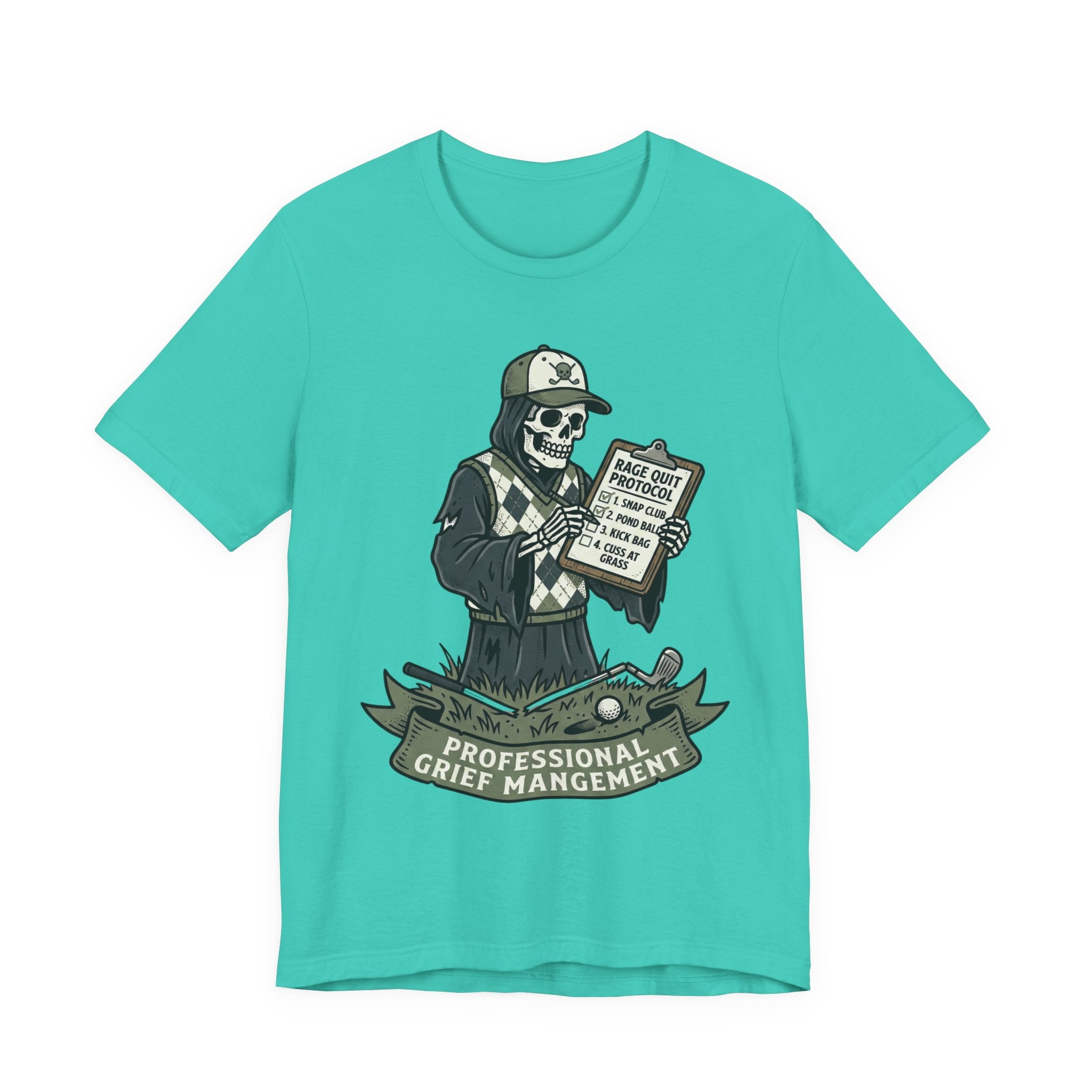 Professional Grief Management Tee — Skull Counselor Graphic T-Shirt
