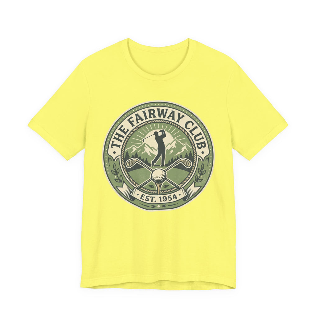 The Fairway Club Golf T-Shirt | Vintage Crest Tee Est. 1954 | Wild Green Golf