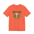Birdies & Brews Golf T-Shirt | Vintage Beer Mug Crest Tee | Funny Golf Gift For Him