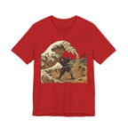 Bunkered Golf T-Shirt | Samurai Great Wave Bunker Tee | Golf Legend Series | Wild Green Golf