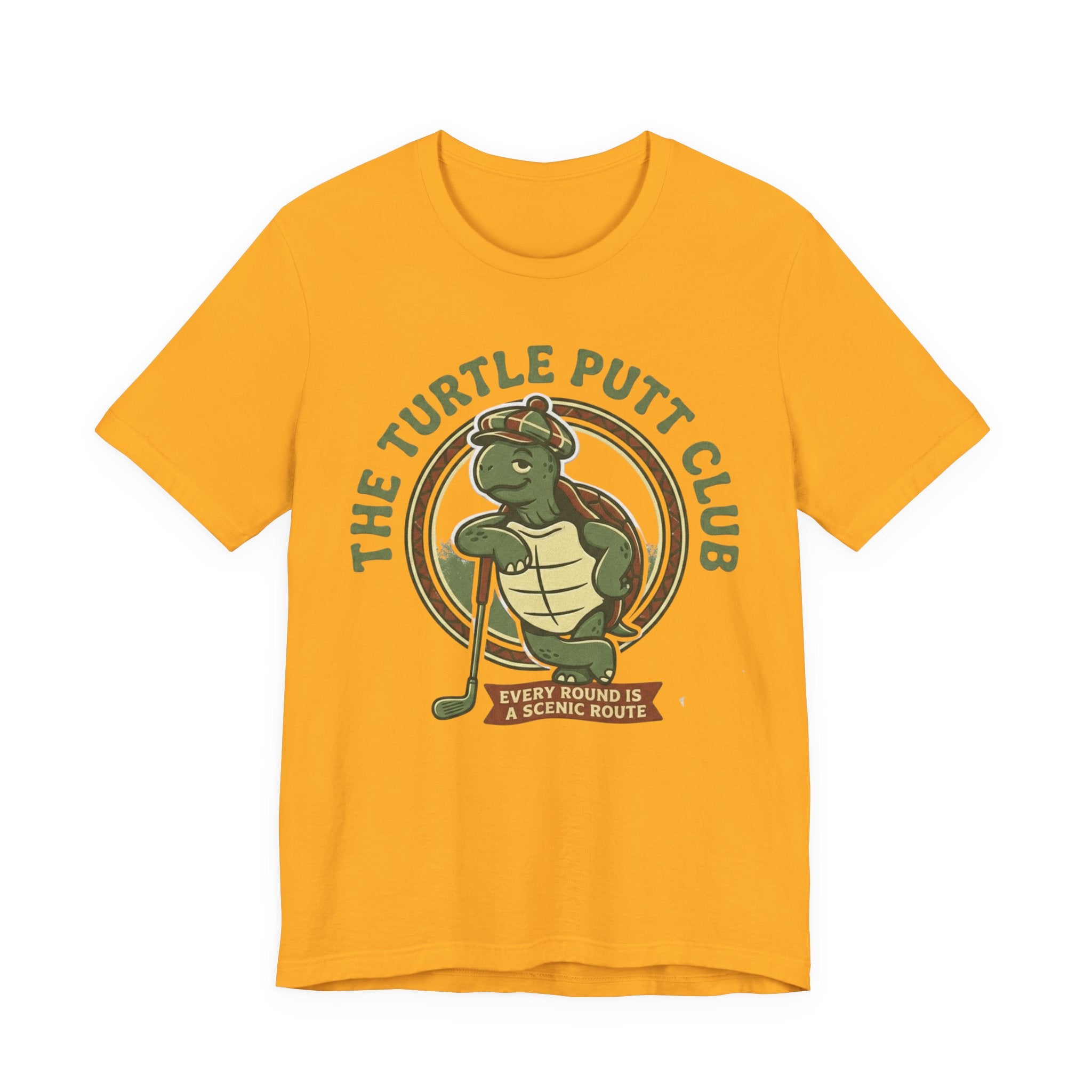 Turtle Putt Club Golf T-Shirt | Slow Golf Humor Tee | Funny Golf Gift