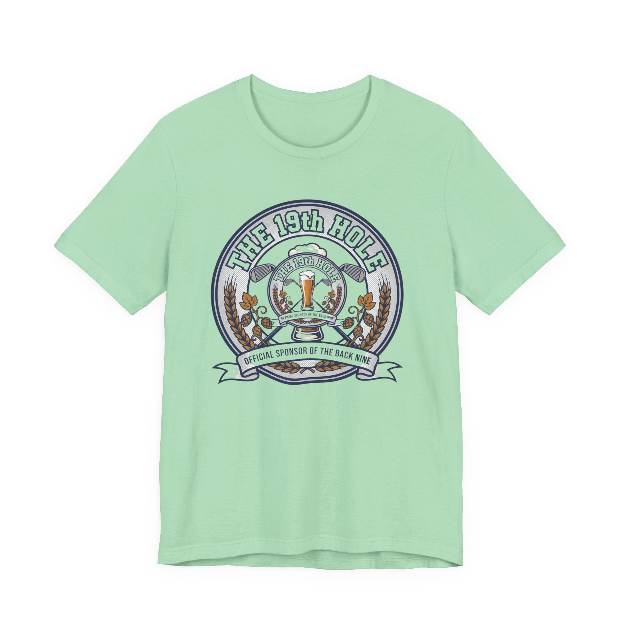 The 19th Hole Beer Golf T-Shirt | Official Sponsor Back Nine | Golf Beer Gift