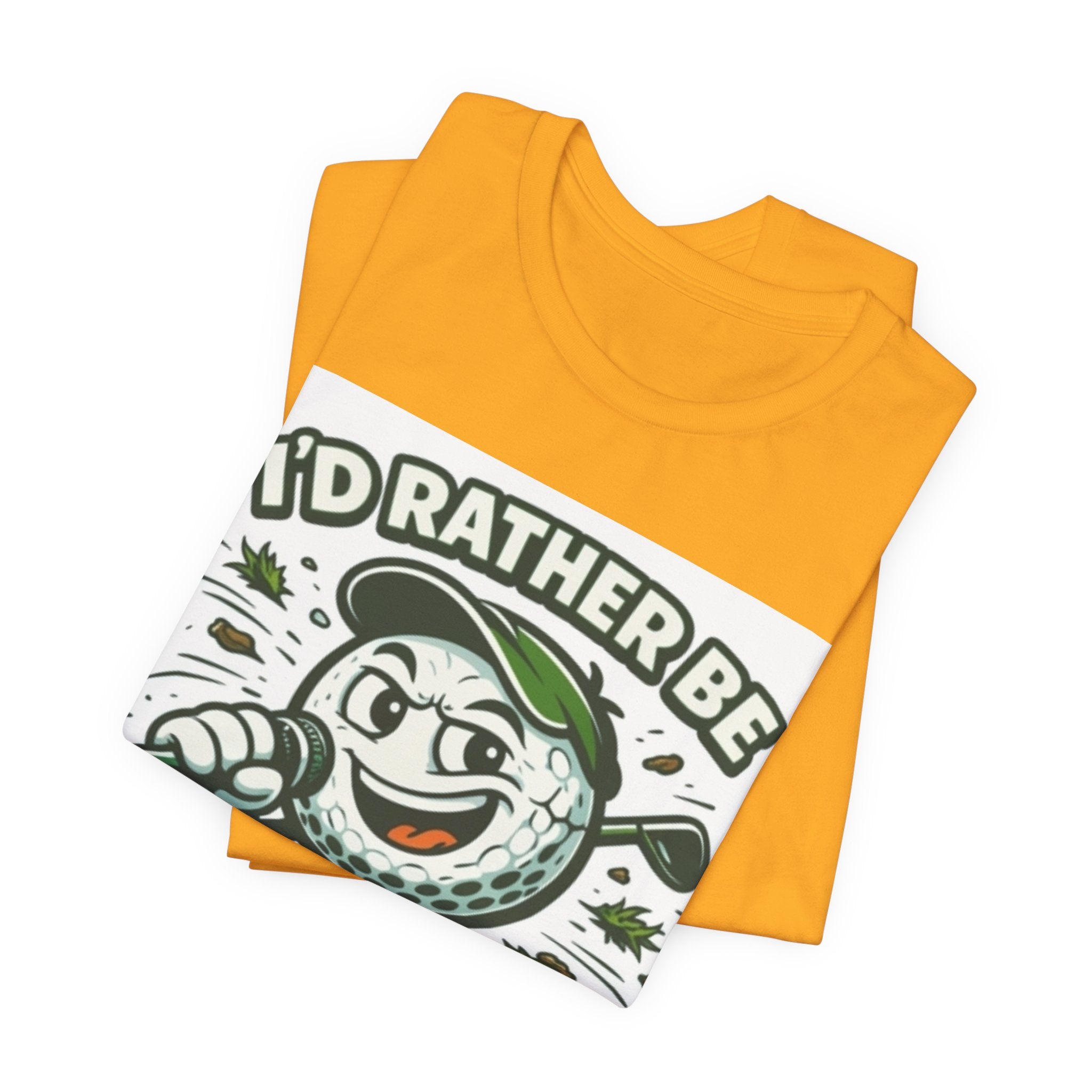 I'd Rather Be Golfing Graphic T-Shirt | Golf Lover Tee | Funny Golf Gift