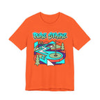 Pure Strike Golf T-Shirt | Retro Graphic Tee | Golf Course Design | Wild Green Golf