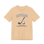 Retired Clubhouse Permanent Resident Golf T-Shirt | Funny Retirement Tee | Wild Green Golf