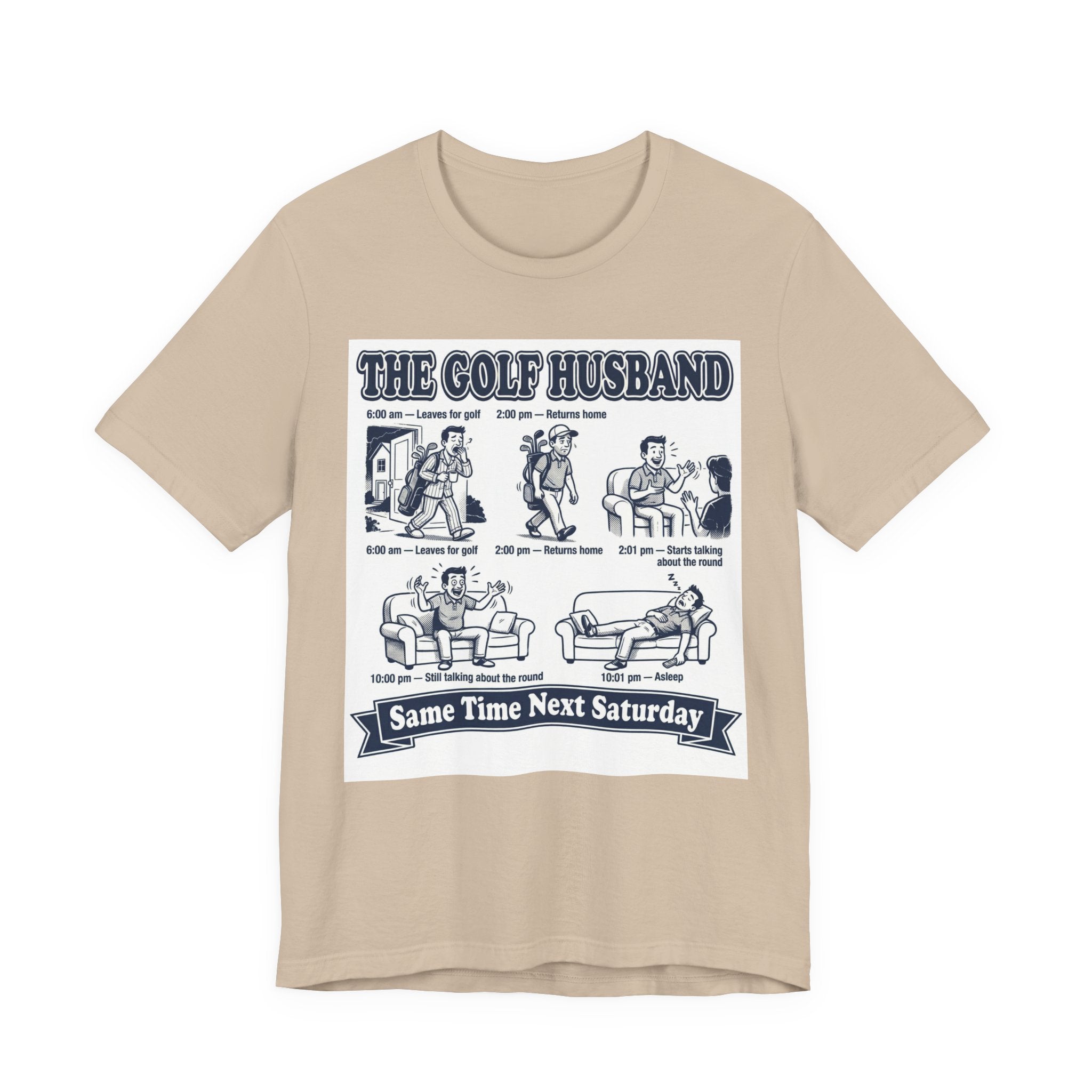 The Golf Husband T-Shirt | Same Time Next Saturday | Wild Green Golf