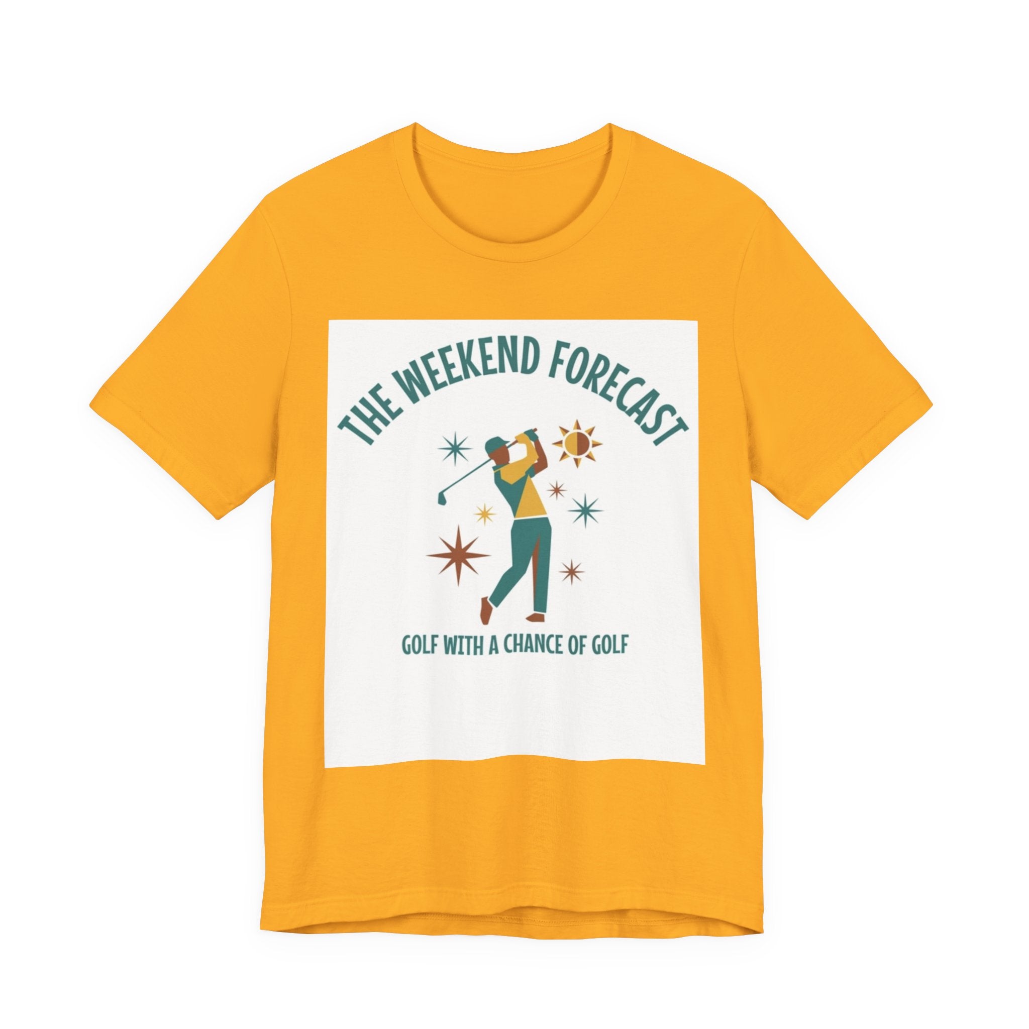 The Weekend Forecast Golf T-Shirt | Golf With A Chance Of Golf | Funny Golf Gift