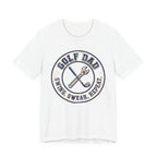 Golf Dad Swing Swear Repeat T-Shirt | Classic Crest Father's Day Golf Tee | Wild Green Golf