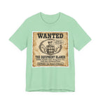 Wanted: The Equipment Blamer Golf T-Shirt | Crimes Against Golf | Wild Green Golf