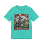 Lie Analysis Funny Golf T-Shirt | Golf Slope Humor | Golfer Gift Tee
