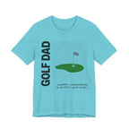 Golf Dad Topographic T-Shirt | Modern Fairway Map Design | Wild Green Golf