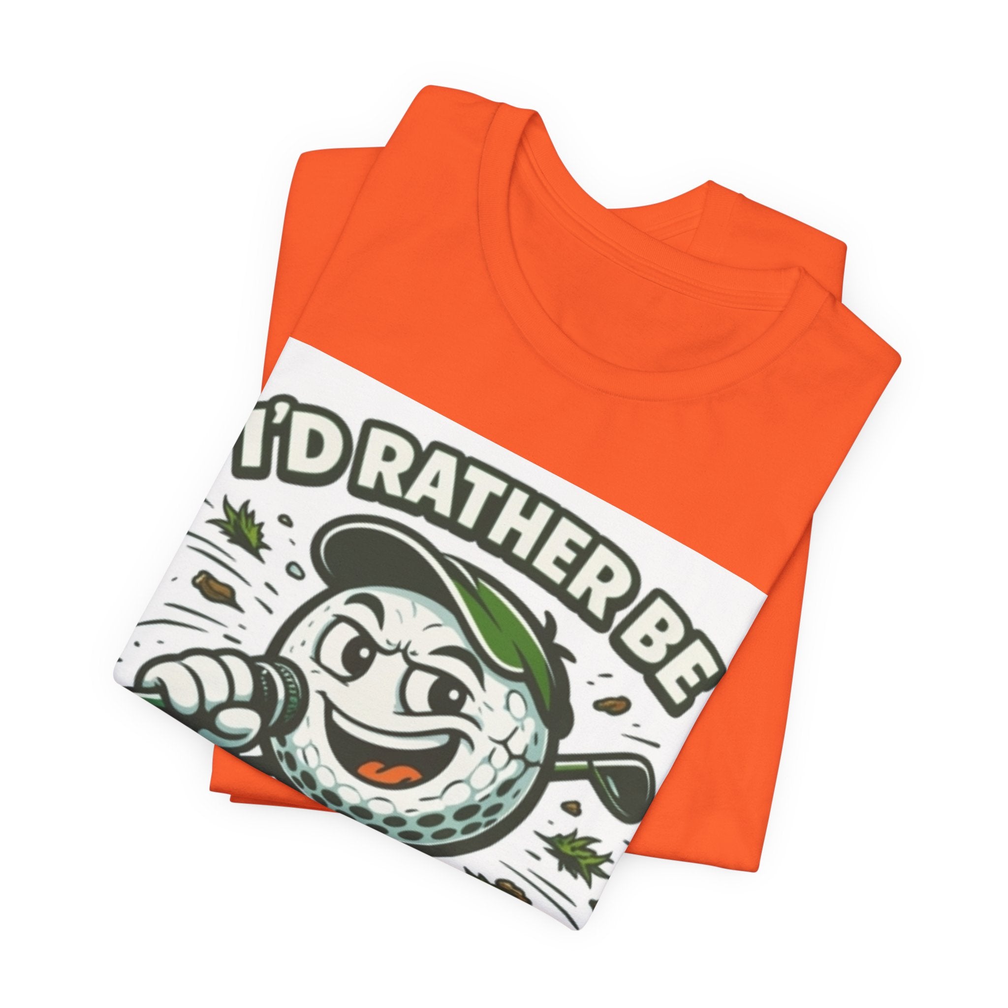 I'd Rather Be Golfing Graphic T-Shirt | Golf Lover Tee | Funny Golf Gift