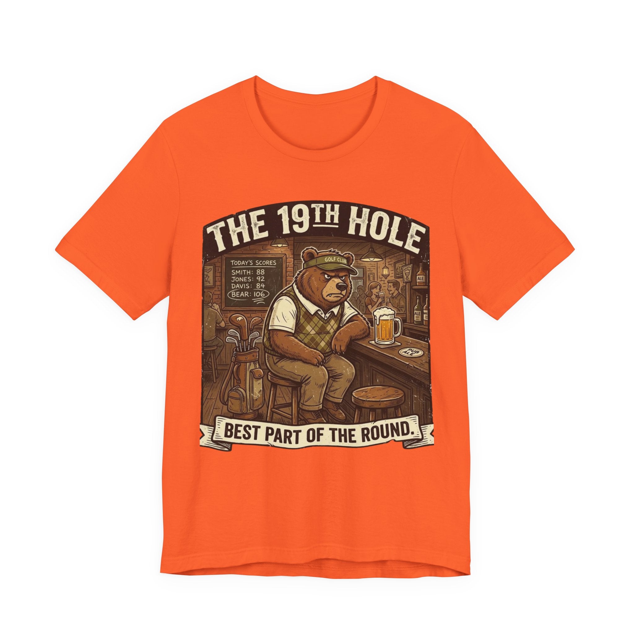 The 19th Hole Funny Golf T-Shirt | Golf Bar Humor | Golfer Gift Tee