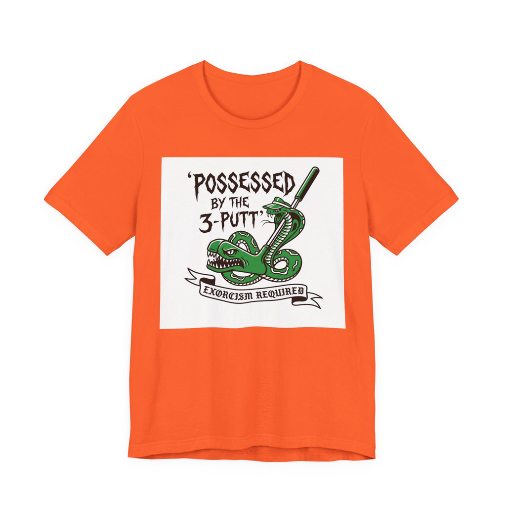 Possessed by the 3-Putt Golf T-Shirt | Funny Exorcism Required Putting Shirt | Wild Green Golf