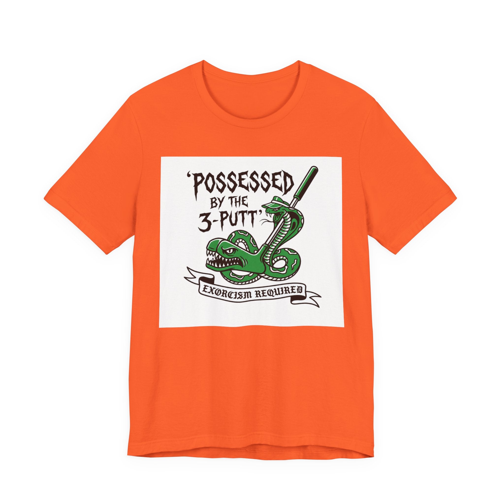 Possessed by the 3-Putt Golf T-Shirt | Funny Exorcism Required Putting Shirt | Wild Green Golf