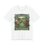 The Simple Calculation Funny Golf T-Shirt | Golf Yardage Humor | Golfer Gift Tee