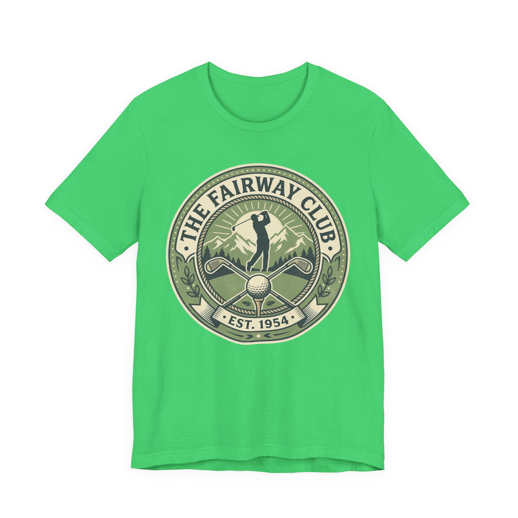 The Fairway Club Golf T-Shirt | Vintage Crest Tee Est. 1954 | Wild Green Golf
