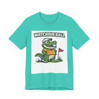 Watch Your Ball Golf T-Shirt | Funny Alligator Golf Tee | Golf Humor Gift