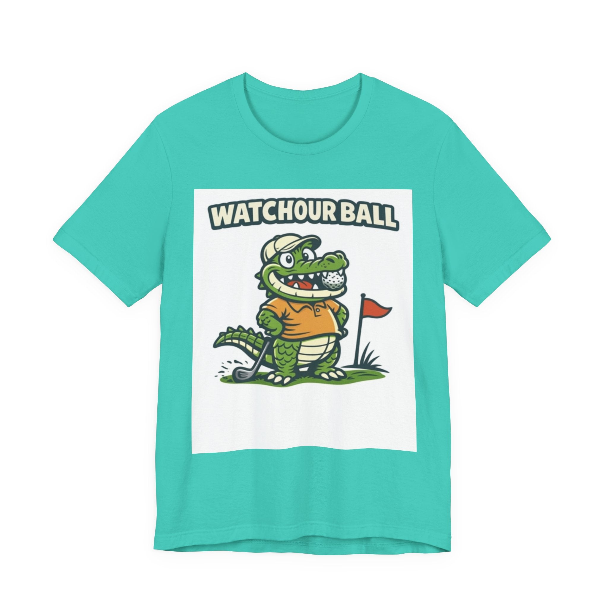 Watch Your Ball Golf T-Shirt | Funny Alligator Golf Tee | Golf Humor Gift