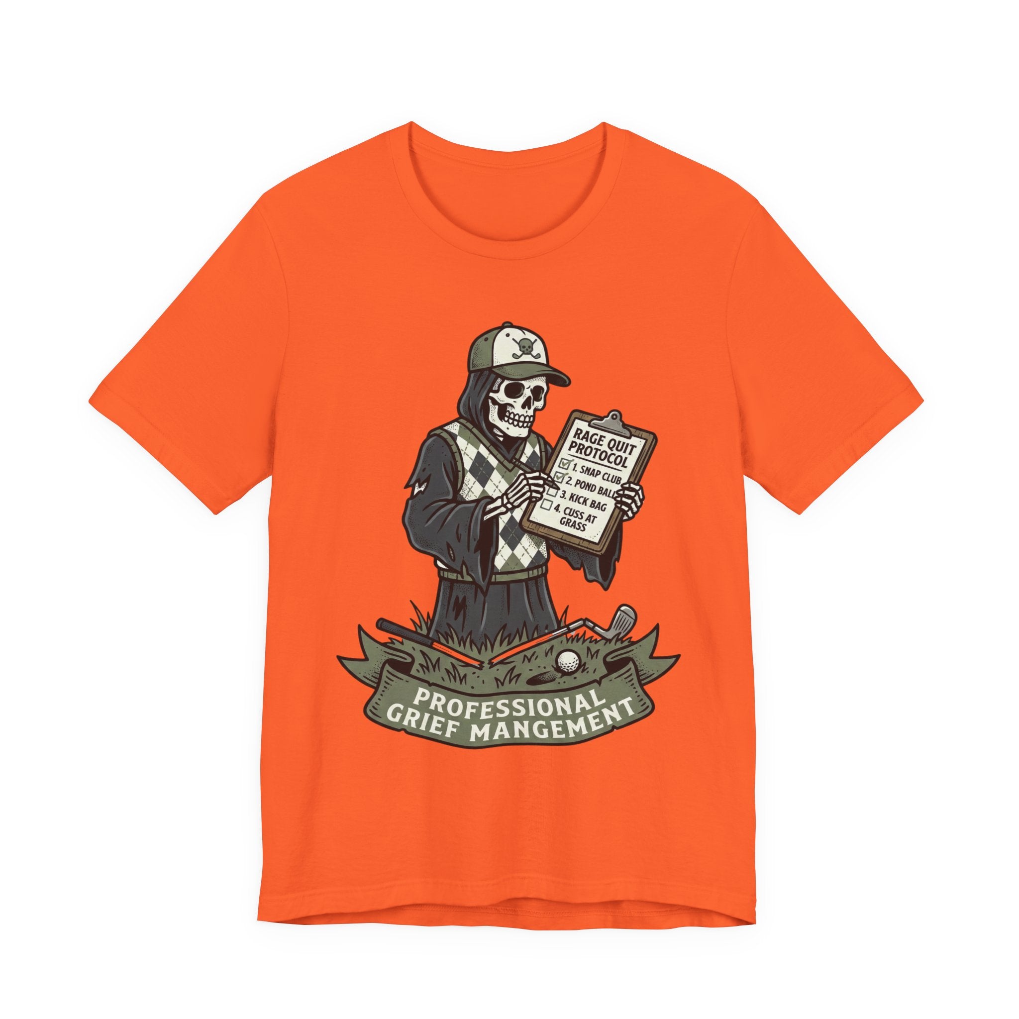 Professional Grief Management Tee — Skull Counselor Graphic T-Shirt