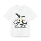 Chasing Birdies Golf T-Shirt | Vintage Eagle & Mountain Golf Course Design | Golf Gift