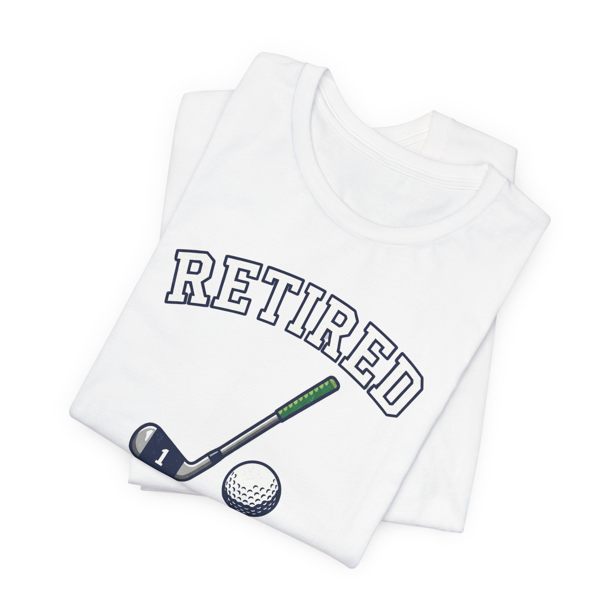 Retired Clubhouse Permanent Resident Golf T-Shirt | Funny Retirement Tee | Wild Green Golf
