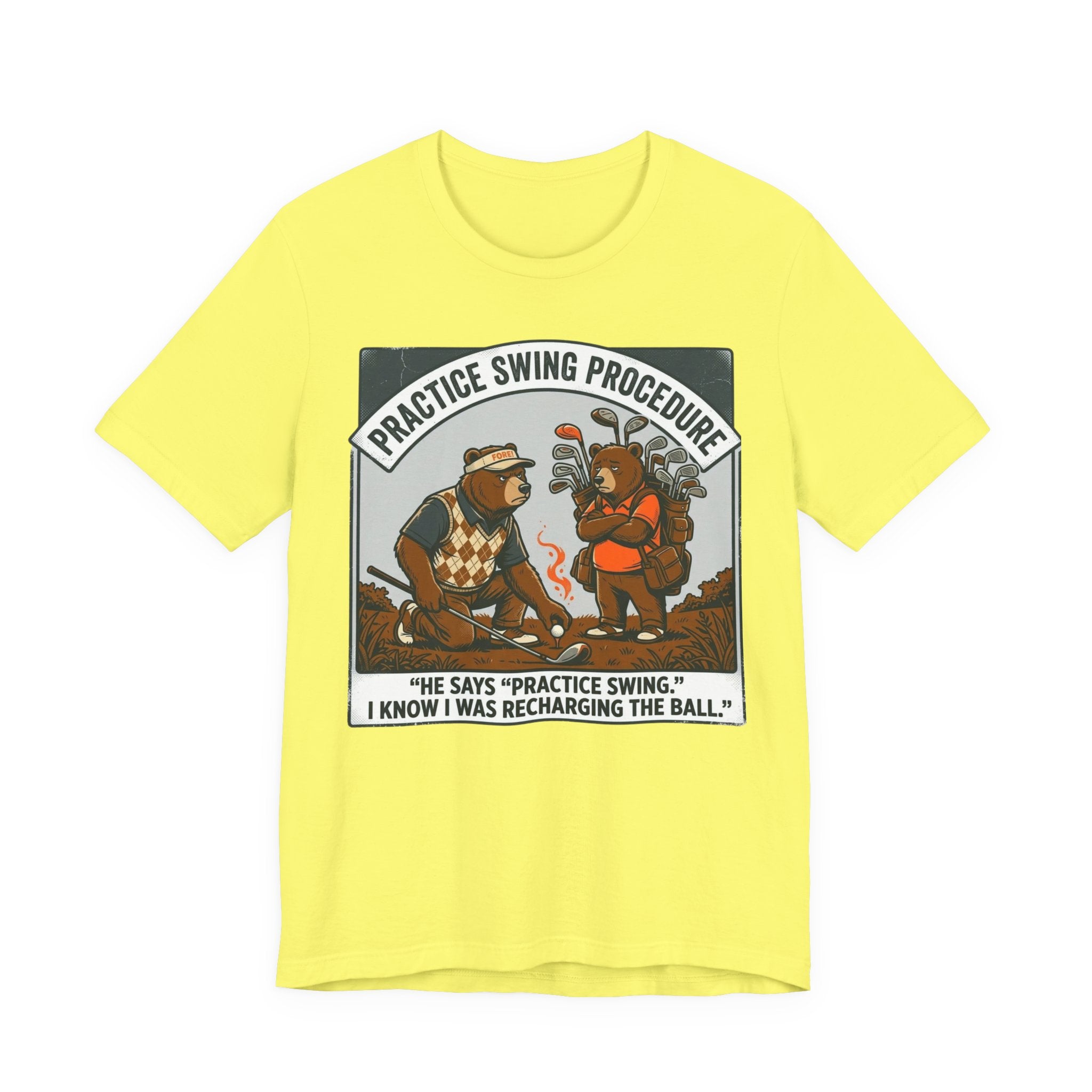 Practice Swing Procedure Funny Golf T-Shirt | Golf Mulligan Humor | Golfer Gift Tee