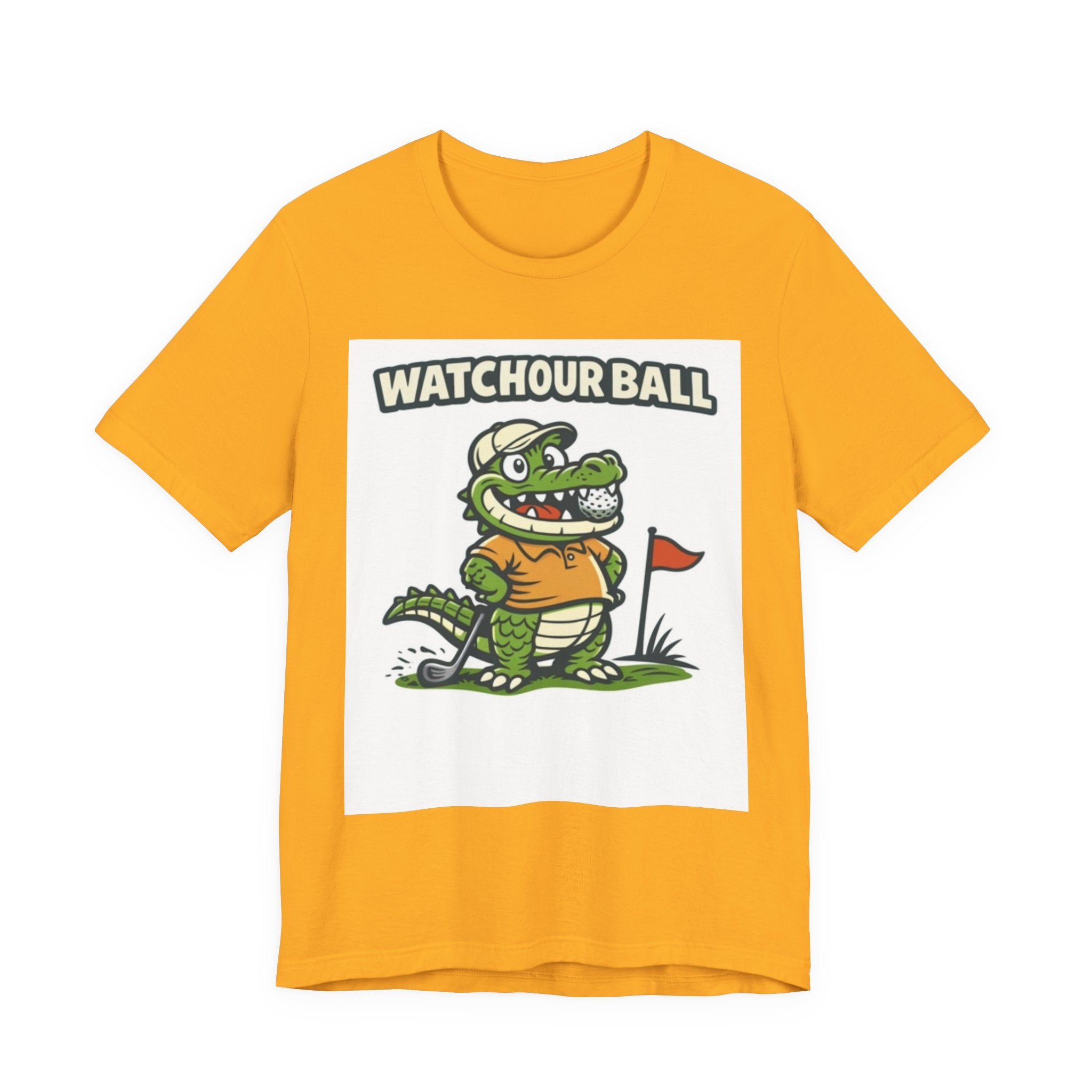 Watch Your Ball Golf T-Shirt | Funny Alligator Golf Tee | Golf Humor Gift