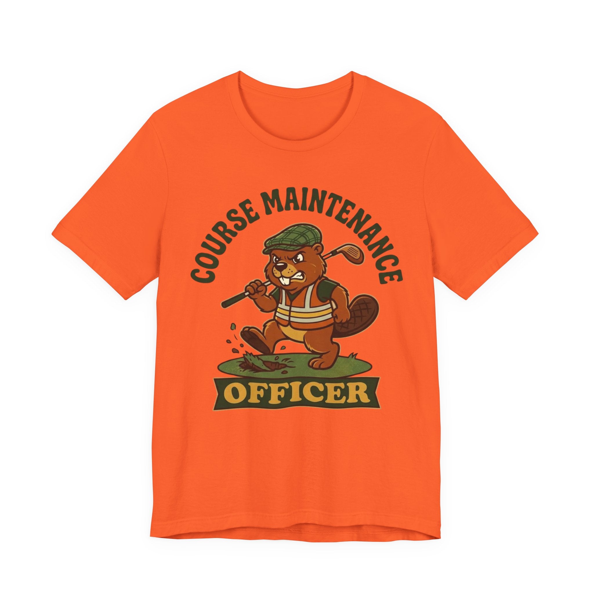 Course Maintenance Officer Funny Golf T-Shirt | Golf Divot Humor | Golfer Gift Tee