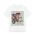 1st Tee Delivery Service Golf T-Shirt | Samurai Rickshaw Sumo Caddy | Golf Legend Series | Wild Green Golf