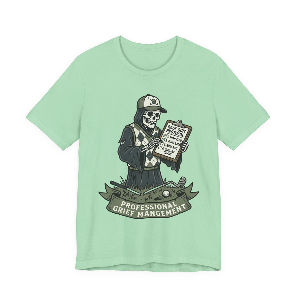 Professional Grief Management Tee — Skull Counselor Graphic T-Shirt