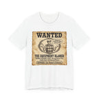 Wanted: The Equipment Blamer Golf T-Shirt | Crimes Against Golf | Wild Green Golf