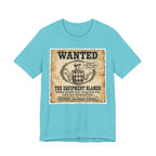 Wanted: The Equipment Blamer Golf T-Shirt | Crimes Against Golf | Wild Green Golf