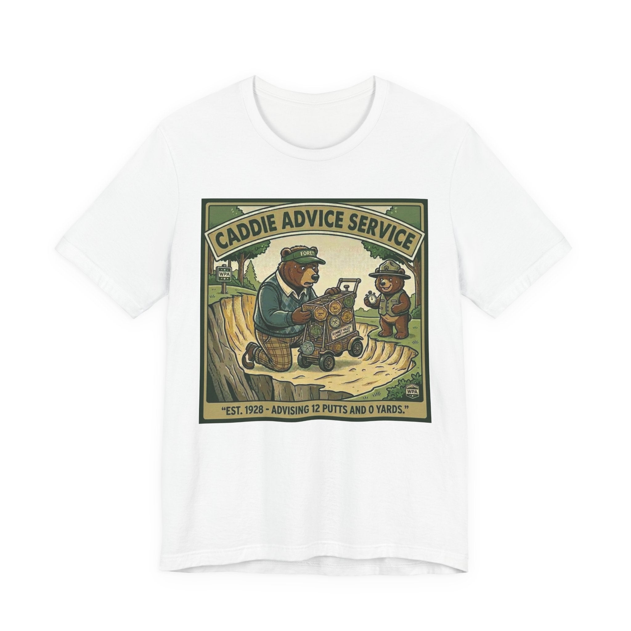 Caddie Advice Service Funny Golf T-Shirt | Golf Humor Vintage Tee | Golfer Gift