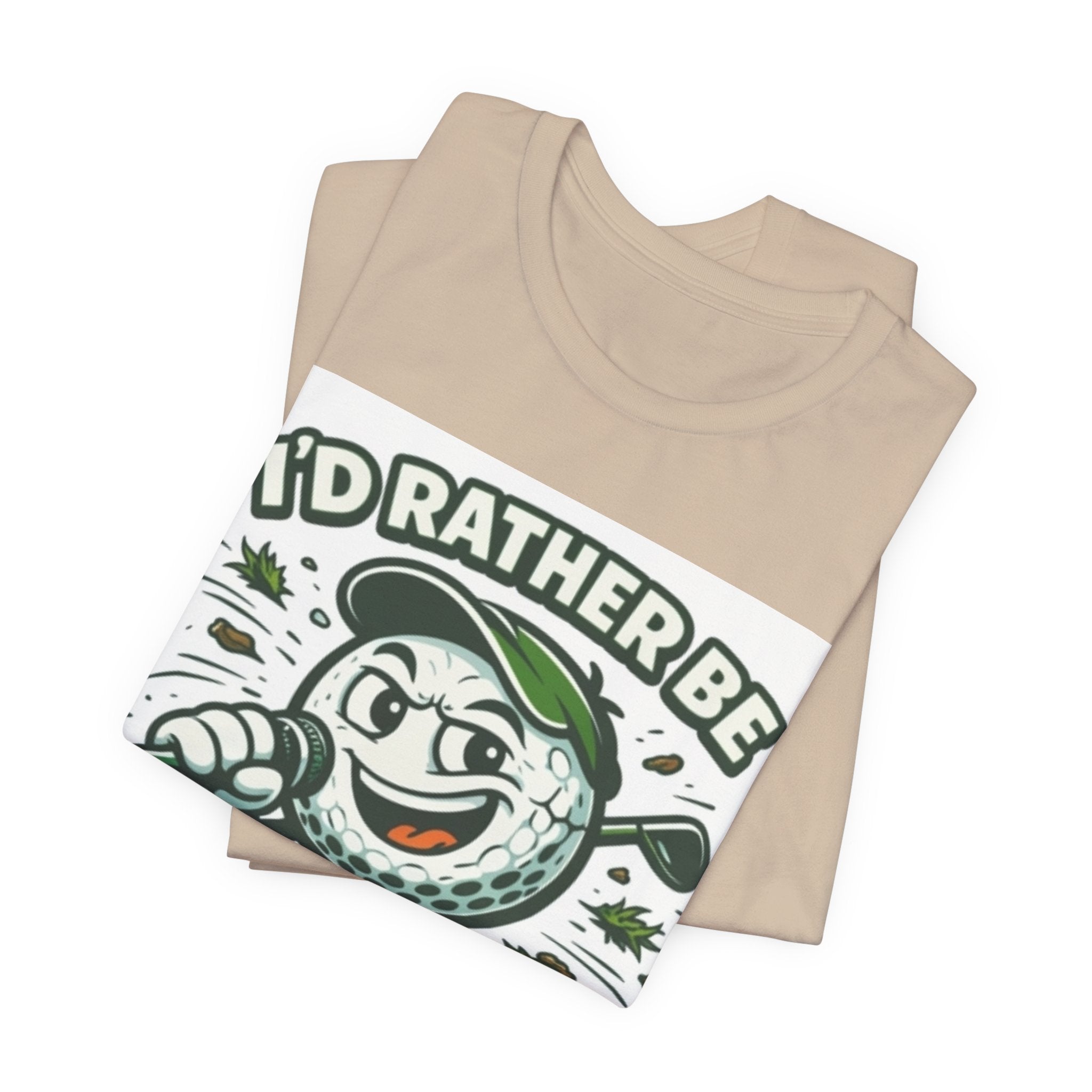I'd Rather Be Golfing Graphic T-Shirt | Golf Lover Tee | Funny Golf Gift