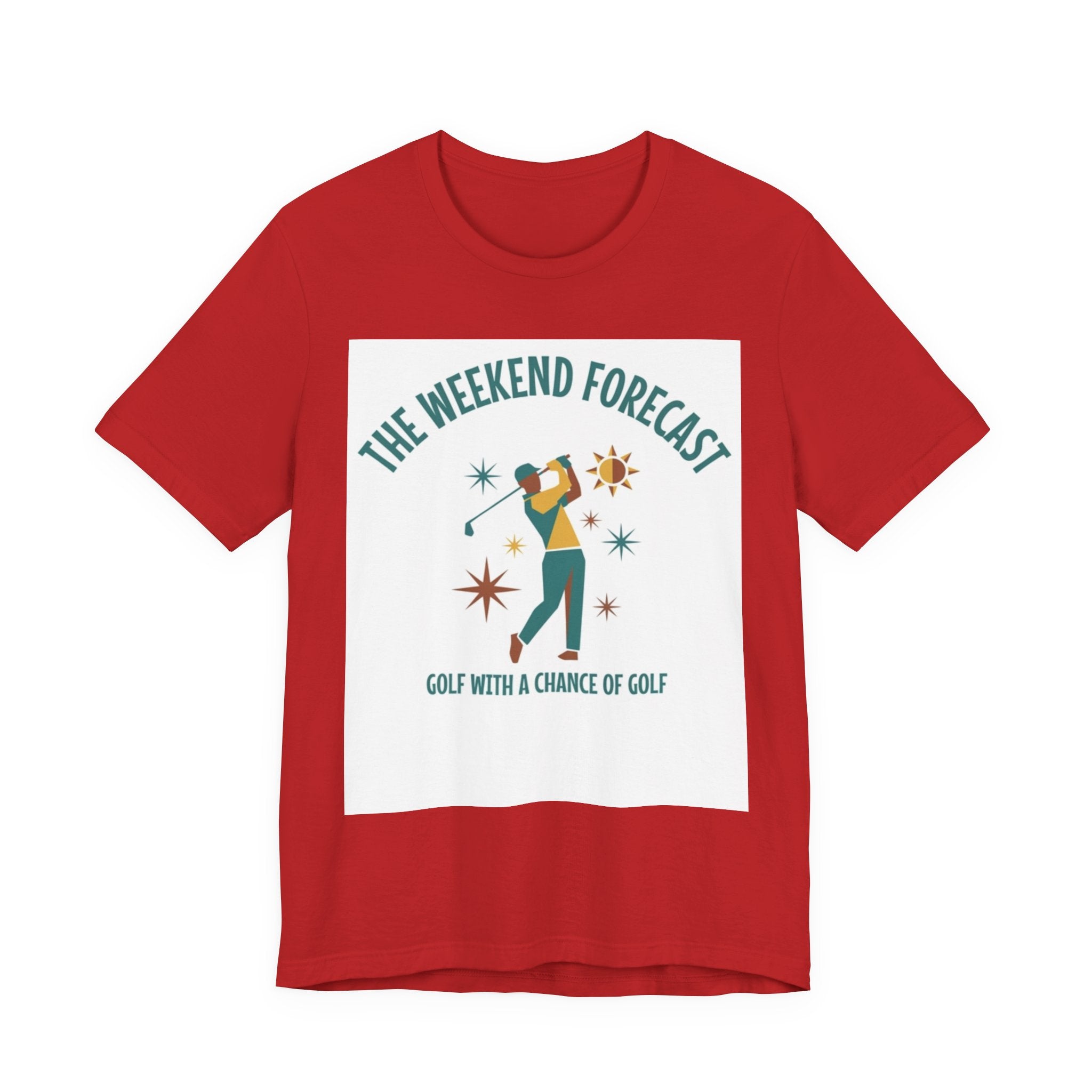 The Weekend Forecast Golf T-Shirt | Golf With A Chance Of Golf | Funny Golf Gift