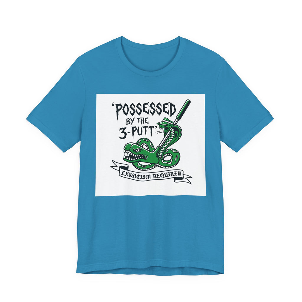 Possessed by the 3-Putt Golf T-Shirt | Funny Exorcism Required Putting Shirt | Wild Green Golf