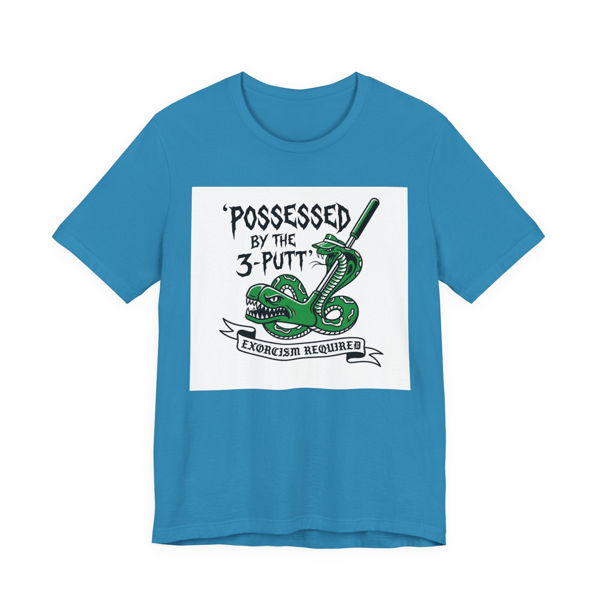 Possessed by the 3-Putt Golf T-Shirt | Funny Exorcism Required Putting Shirt | Wild Green Golf